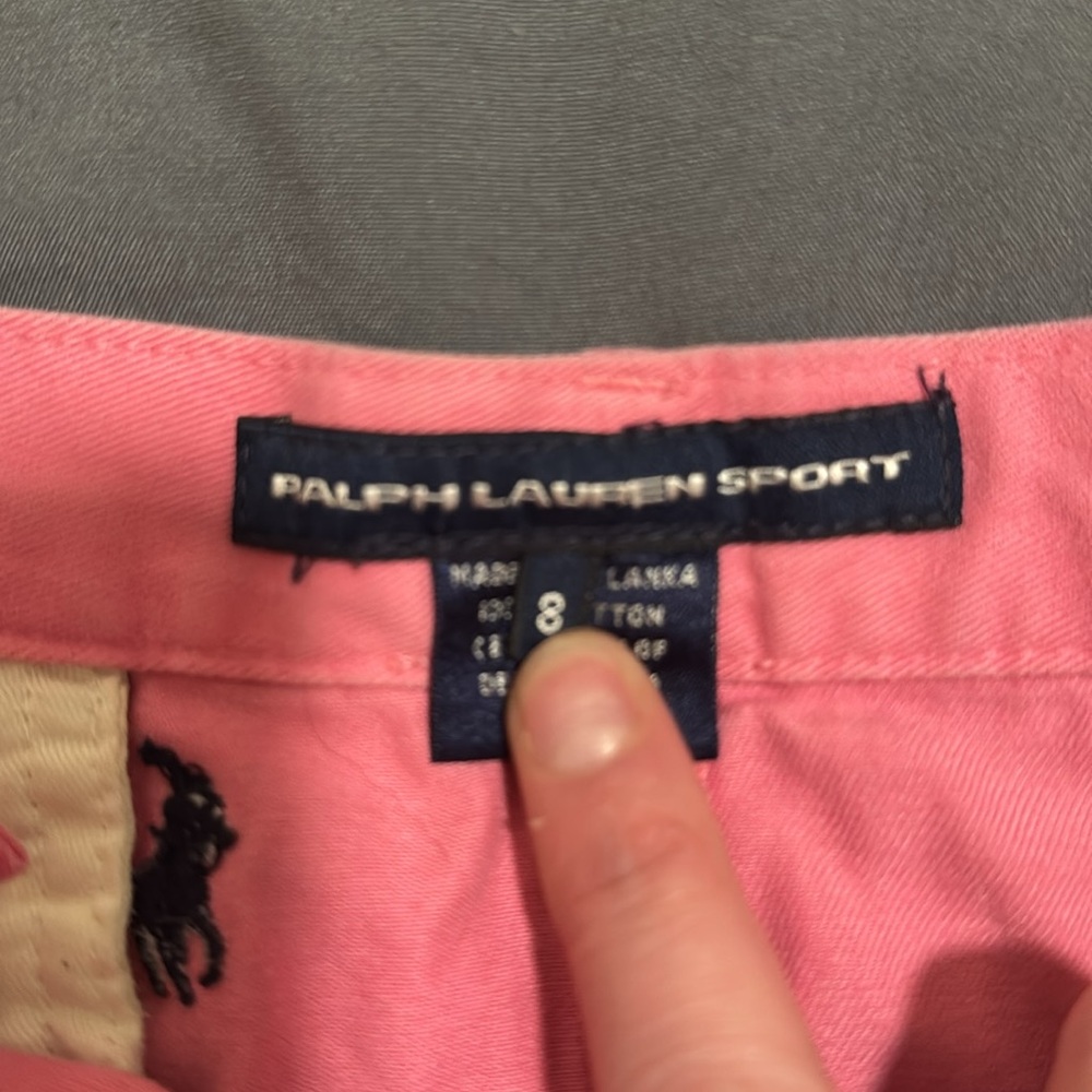 Vintage Polo Ralph Lauren Sport Skirt Womens 8 Pink Embroidered Pony Preppy 32" - Picture 2 of 4